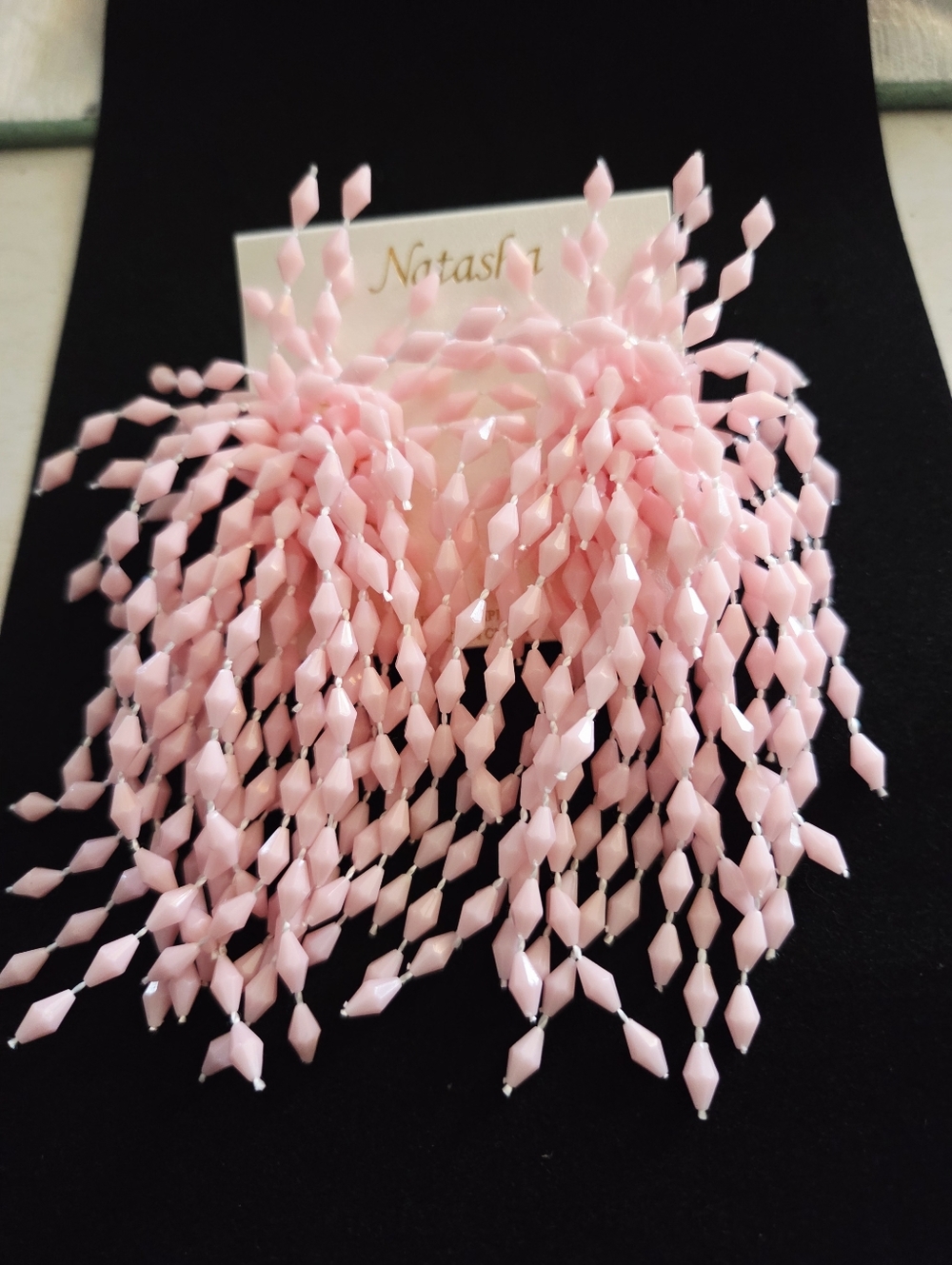 NWT Natasha Bushy Pink Earrings